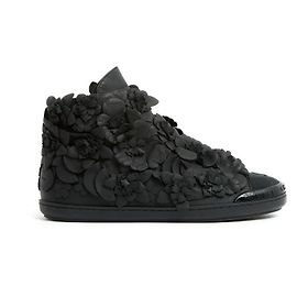 Chanel Mid high black camelia sneakers eu38 Noir