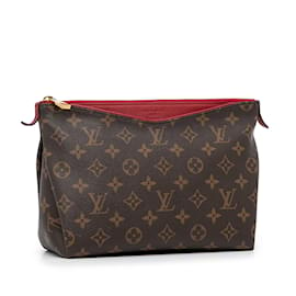 Louis Vuitton-Brown Louis Vuitton Monogram Pallas Beauty Case Vanity Bag-Brown