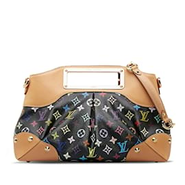 Louis Vuitton-Bolso satchel Judy MM multicolor con monograma de Louis Vuitton negro-Negro