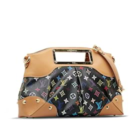 Louis Vuitton-Bolso satchel Judy MM multicolor con monograma de Louis Vuitton negro-Negro