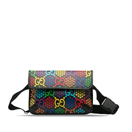 Gucci-Black Gucci GG Supreme Psychedelic Belt Bag-Black