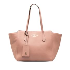 Gucci-Bolso tote mediano con vuelo de Gucci rosa-Rosa