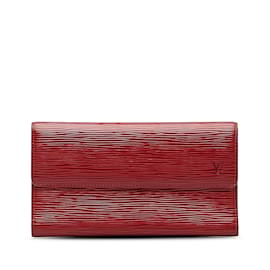 Louis Vuitton-Red Louis Vuitton Epi Sarah Long Wallet-Red
