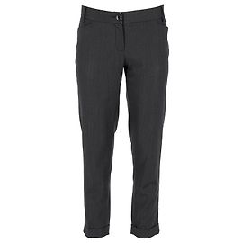 Dolce & Gabbana Gestreifte D&G-Hose aus schwarzem Polyester Schwarz