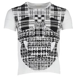 Alexander Mcqueen-Camiseta Alexander McQueen com estampa de caveira em algodão branco-Branco