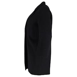 Acne-Acne Studios Mantel mit Viertelärmeln aus schwarzer Wolle-Schwarz