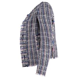Iro-IRO-Jacke mit offener Vorderseite aus mehrfarbiger Wolle-Mehrfarben