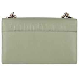 Dior-DIOR 30 Montaigne Chain Flap Bag in Green Leather-Green