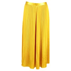 Ulla Johnson-Saia midi plissada Ulla Johnson Rami em poliéster ouro amarelo-Dourado