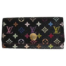Louis Vuitton-Louis Vuitton multicolored Murakami key ring with 4 hooks-Black,Multiple colors