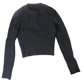 Maglia corta Alaïa nera Nero