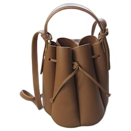 Borsa Polène Numero 8 in pelle color cammello Cammello