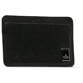 Gucci-Gucci Black Leather Card Holder-Black