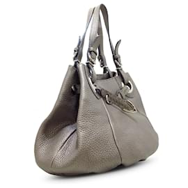 Fendi-Fendi Silver Selleria Pomodorino Tote-Silvery