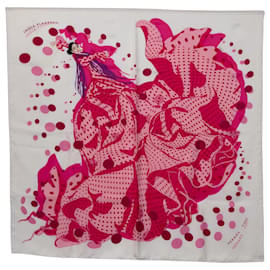 Hermès-Sciarpa di seta rosa Hola Flamenca di Hermes-Rosa