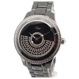 Christian Dior-NEW DIOR VIII GRAND BAL RESILLE DIAMOND WATCH CD124BE3C001 AUTO WATCH-Black