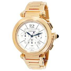 Cartier-Cartier Paxá W30201H9 relógio masculino 18ouro amarelo kt-Prata,Metálico