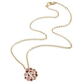 Chanel-Collana Chanel Fil De Camelia con diamanti 18K 18KT Oro Giallo FG VS 0.10 ctw-D'oro,Metallico