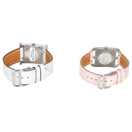 Hermès-Hermès Cape Cod CC1.232C & HHI.235C Women's Watch in  Stainless Steel-Silvery,Metallic