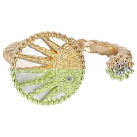 Dior-Dior Rose Céleste Mother-of-pearl & Diamond Open Ring 18k yellow gold 06 ctw-Golden,Metallic
