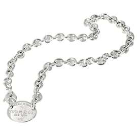 Tiffany & Co-TIFFANY & CO. Return To Tiffany Necklace in Sterling Silver-Silvery,Metallic