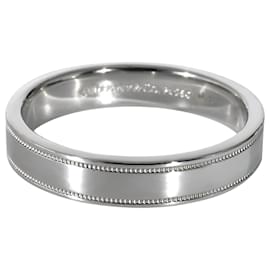 Tiffany & Co-Tiffany & Co. Together Double Migrain Diamond Band in Platinum 01 CTW-Silvery,Metallic
