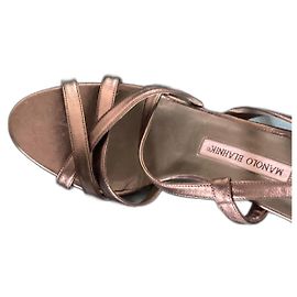 Sandali Manolo Blahnik Verde oliva