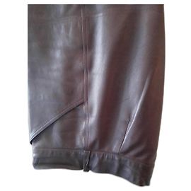 Givenchy Plunge lamb pants / Leather pants dip lambskin Dark red