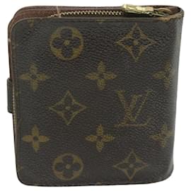 Louis Vuitton-LOUIS VUITTON Monogram Compact Zip Wallet M61667 LV Auth-Folge2752-Monogramm