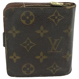 Louis Vuitton-LOUIS VUITTON Portafoglio con zip compatta con monogramma M61667 LV Auth ep2752-Monogramma