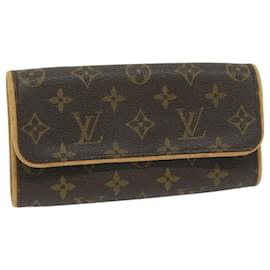 Louis Vuitton-LOUIS VUITTON Monogram Pochette Twin PM Shoulder Bag M51854 LV Auth ep2636-Monogram