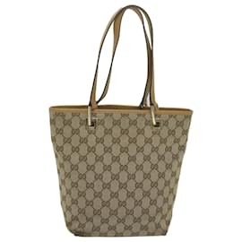 Gucci-GUCCI GG Canvas Hand Bag Beige 002 1099 auth 61649-Beige
