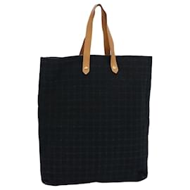 Hermès-HERMES Amedaba GM Tote Bag Toile Noir Auth bs10817-Noir
