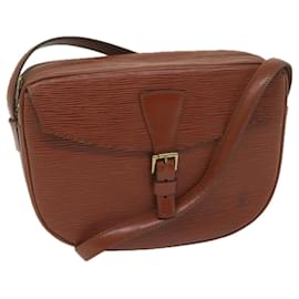 Louis Vuitton-LOUIS VUITTON Epi Jeune FilleMM Shoulder Bag Brown M52153 LV Auth ep2657-Brown