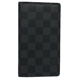 Louis Vuitton-LOUIS VUITTON Damier Graphite Agenda Poche Note Cover R20975 LV Auth-Folge2765-Andere