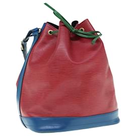 Louis Vuitton-LOUIS VUITTON Epi Trico color Noe Bag Red Blue Green M44084 LV Auth 62124-Red,Blue,Green