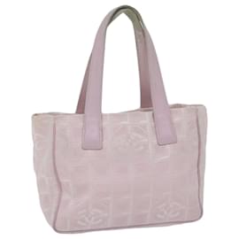 Chanel-CHANEL Nueva línea de viaje Tote Bag Nylon Rosa CC Auth ep2630-Rosa