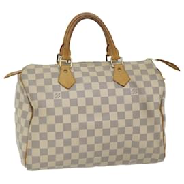 Louis Vuitton-Louis Vuitton Damier Azur Speedy 30 Hand Bag N41533 LV Auth ki3912-Autre