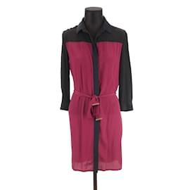 Louis Vuitton-Silk dress-Dark red