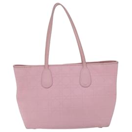 Christian Dior-Christian Dior Canage Tote Bag Coated Canvas Pink 01-RU-0134 auth 62096-Pink