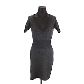Louis Vuitton-Vestido de lana-Gris