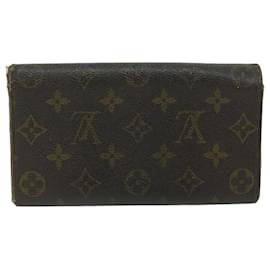 Louis Vuitton-LOUIS VUITTON Monogram Portefeuille Credit Lange Geldbörse M61723 LV Auth 62232-Monogramm