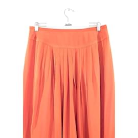 Hermès-silk skirt-Orange