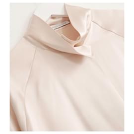 Autre Marque-Blusa de seda color crema Alex Eagle-Crudo