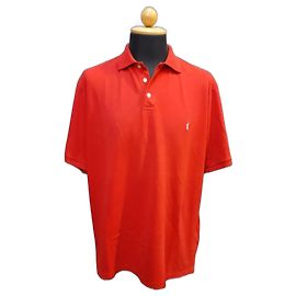 Polo Saint Laurent de algodón piqué rojo XL Roja