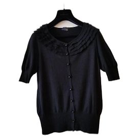 Fendi Weste Schwarz aus Wolle Schwarz