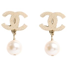 Chanel Boucles d'oreilles Doré