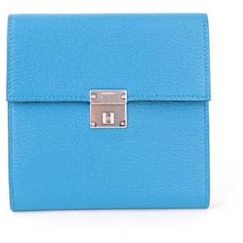 Hermès-Leather wallet-Blue