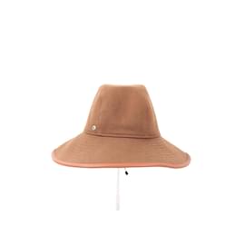 Hermès-Sombrero de cachemir-Castaño