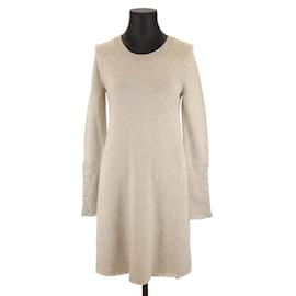 Balenciaga-Vestido de lã-Cinza